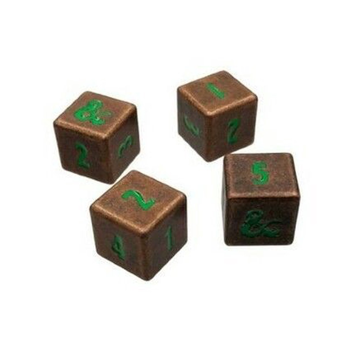 D&D Dice 4d6 Heavy Metal: Copper & Green (18783)