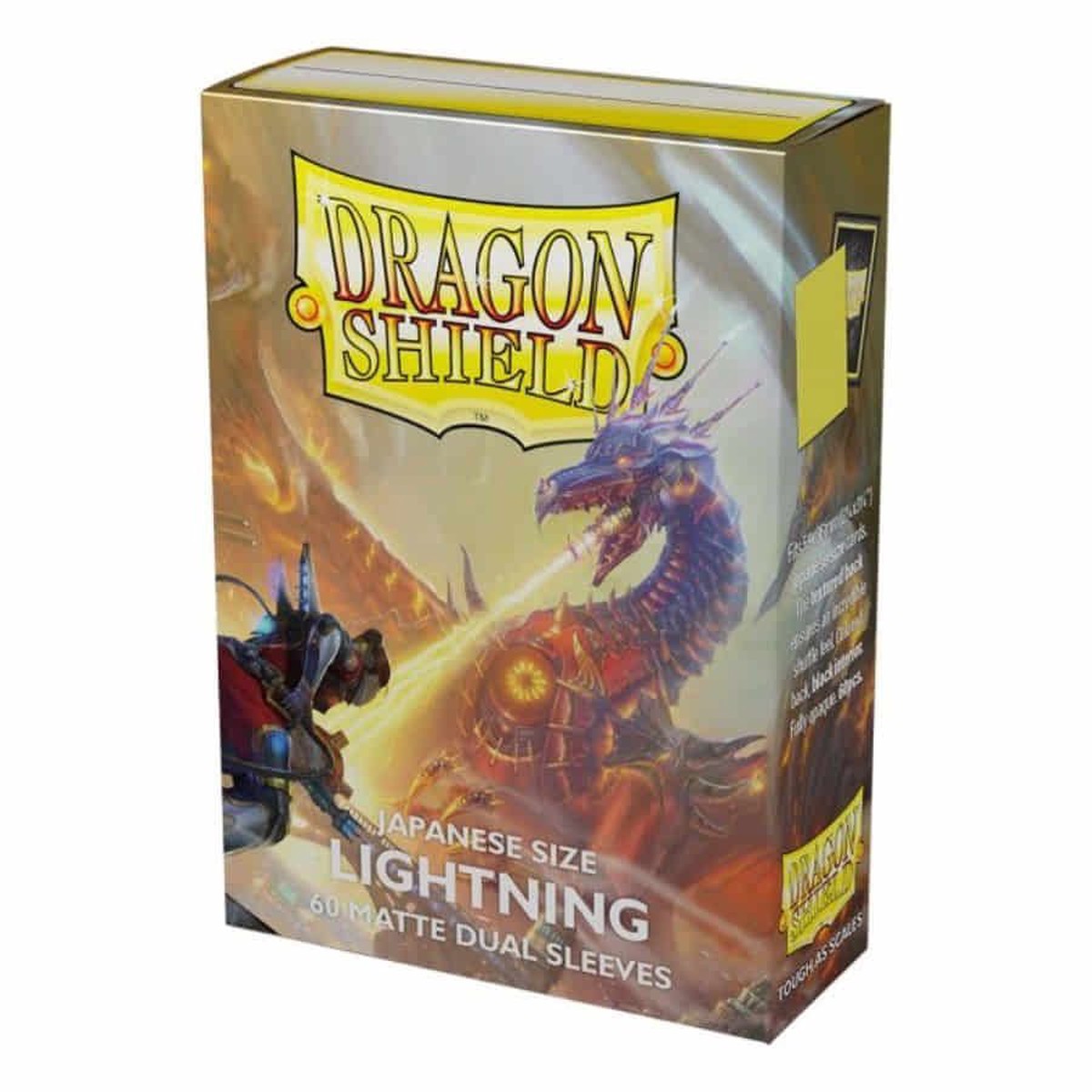 Dragon Shield 60ct Japanese Size Matte Dual Sleeves Lightning