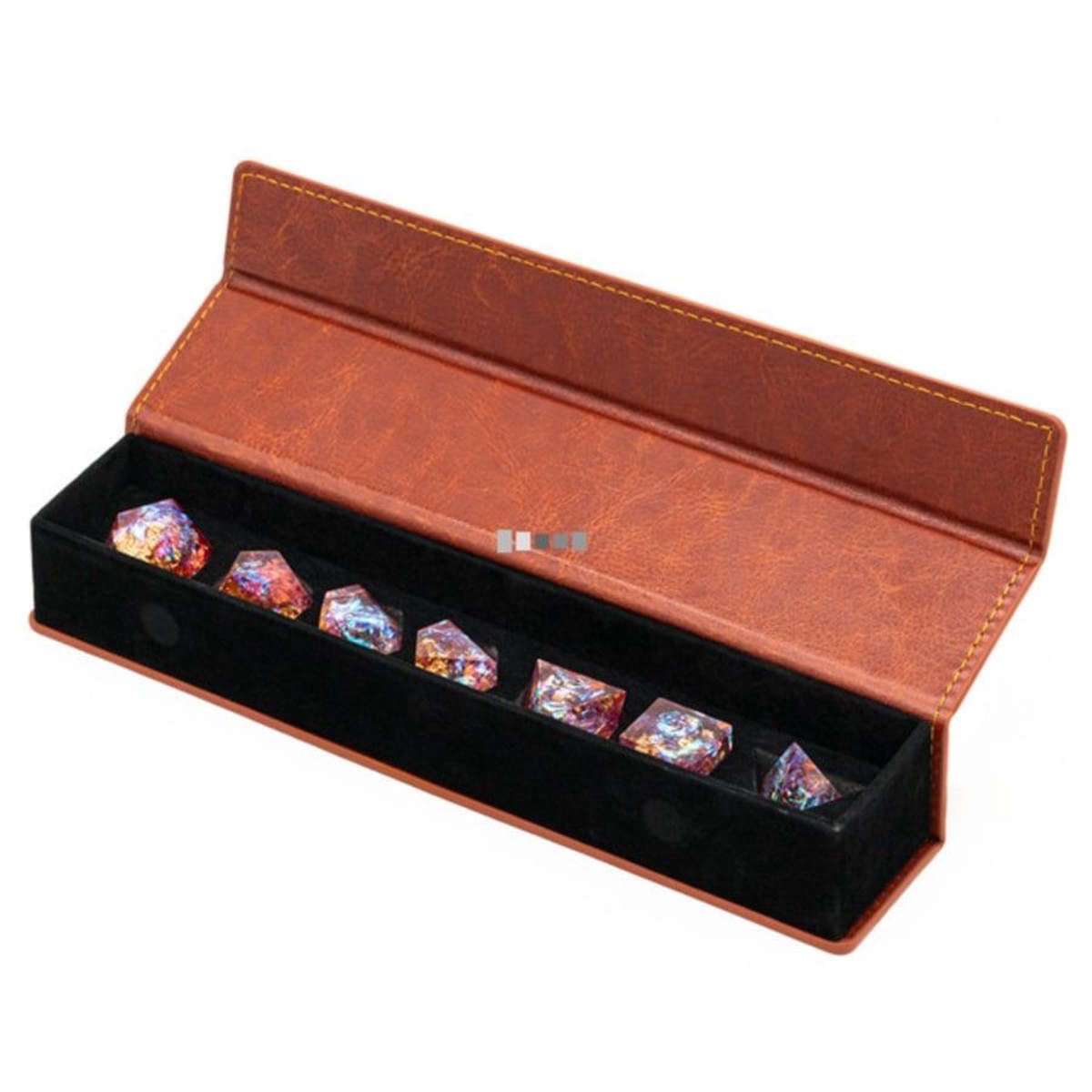 Foam Brain Games Magnetic Dice Vault - Brown