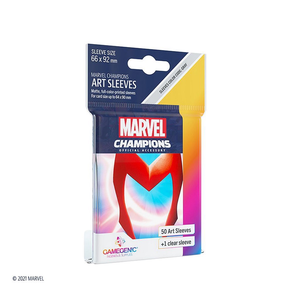 Gamegenic 50ct Standard Size Card Sleeves Marvel Champions Scarlet Witch (15007)