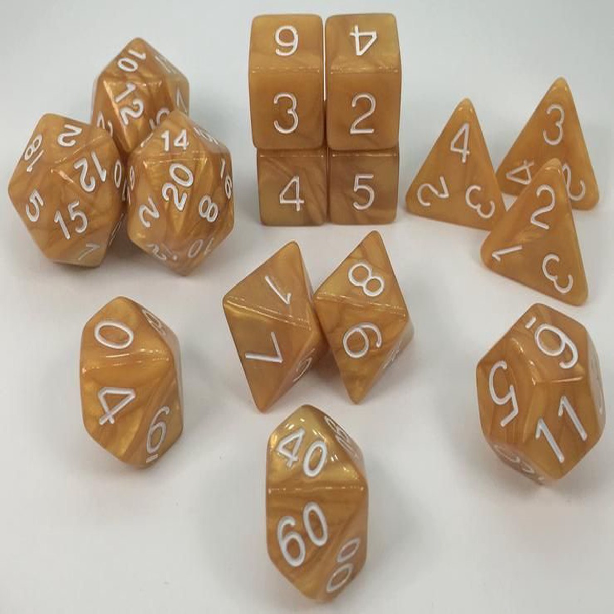 Role4Initiative 15-set Marble Caramel/White