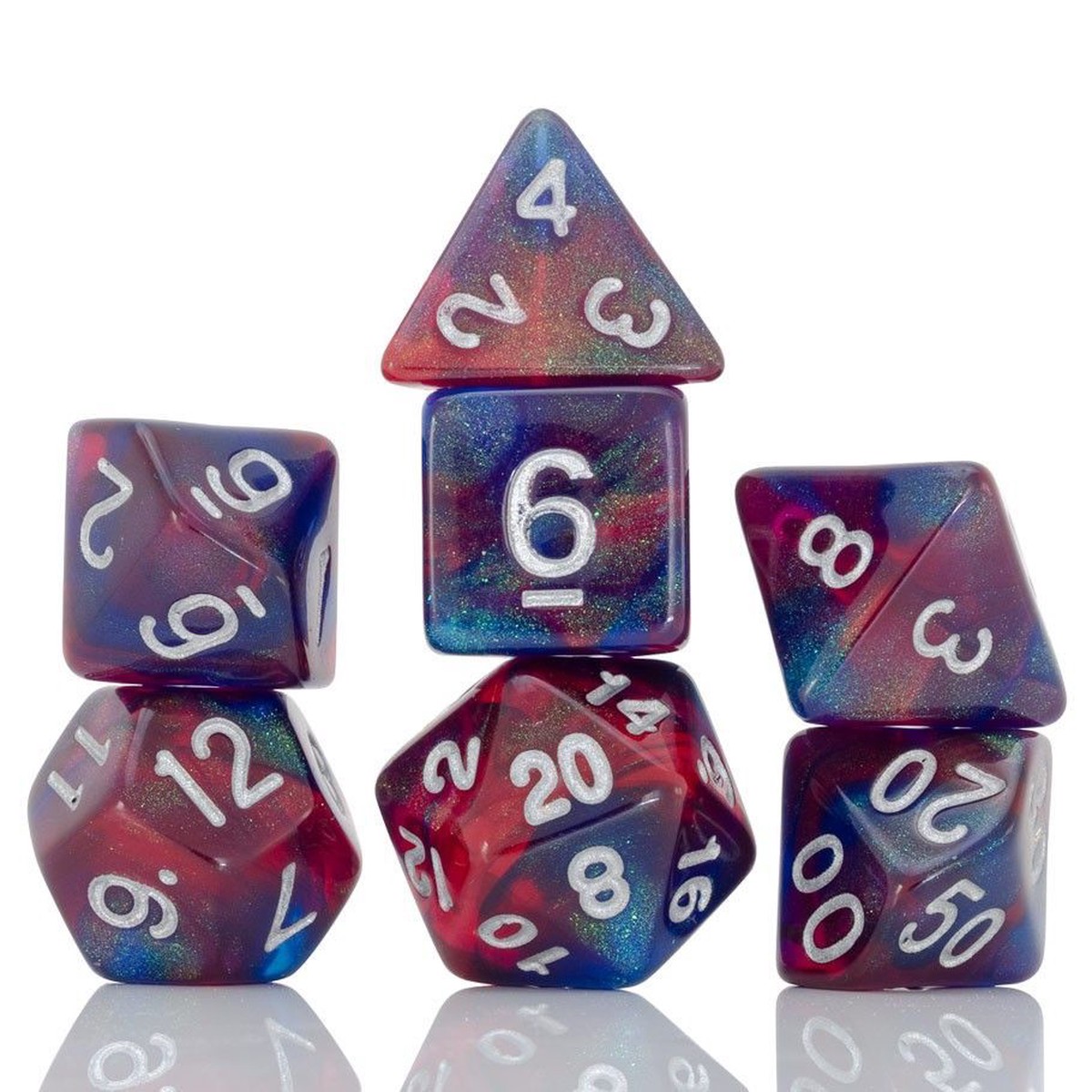 Sirius Dice 7ct Polyhedral Dice Set Summer Berries