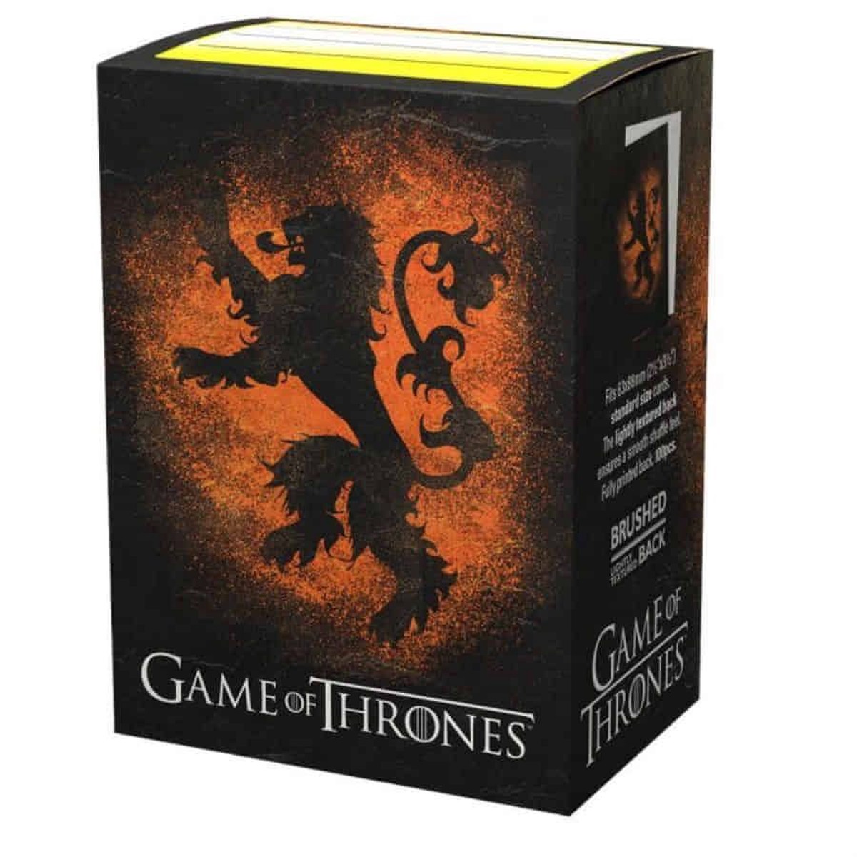 Dragon Shield Brushed Art Sleeves Game of Thrones House Lannister Standard Size 100ct (16030)