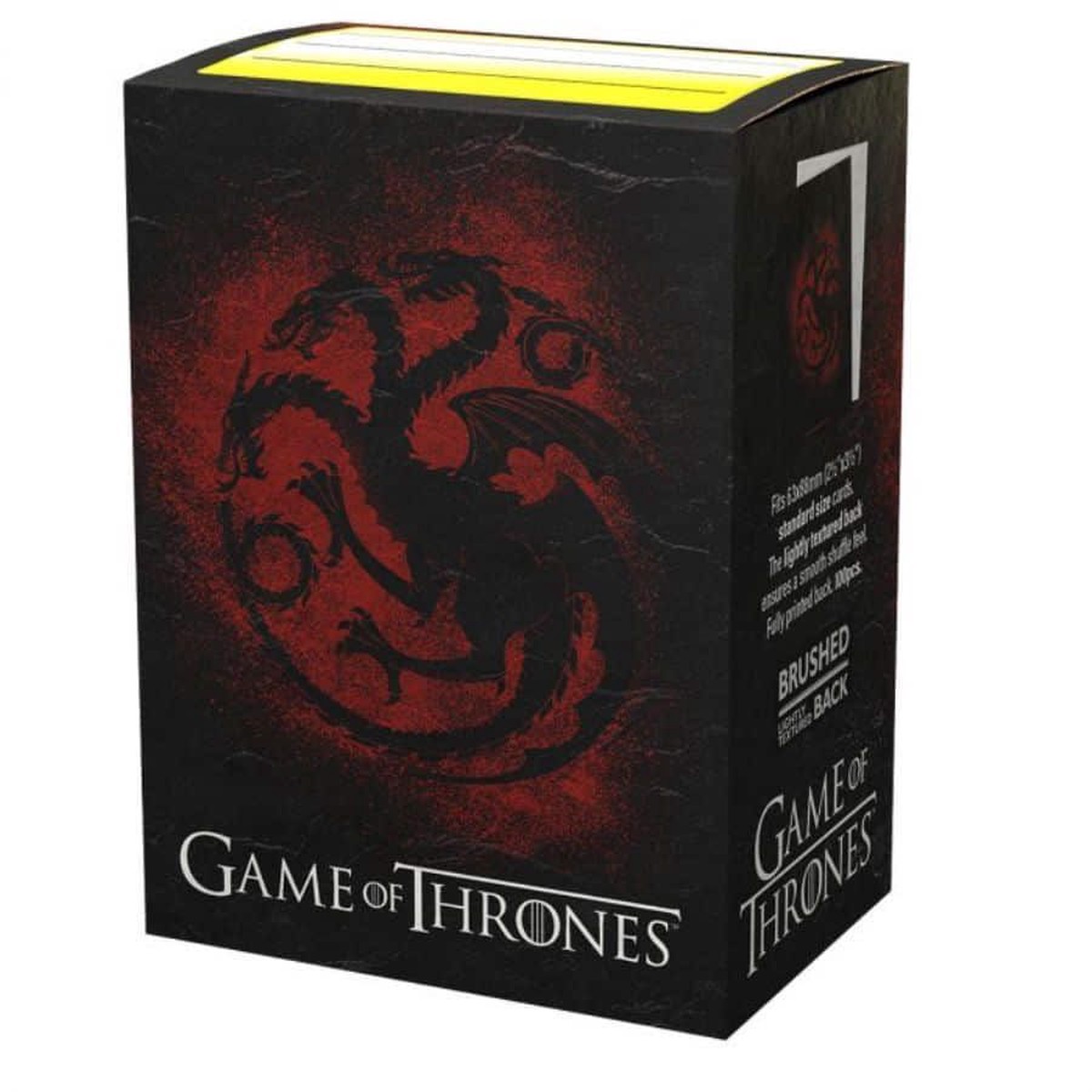 Dragon Shield Brushed Art Sleeves Game of Thrones House Targaryen Standard Size 100ct (16031)
