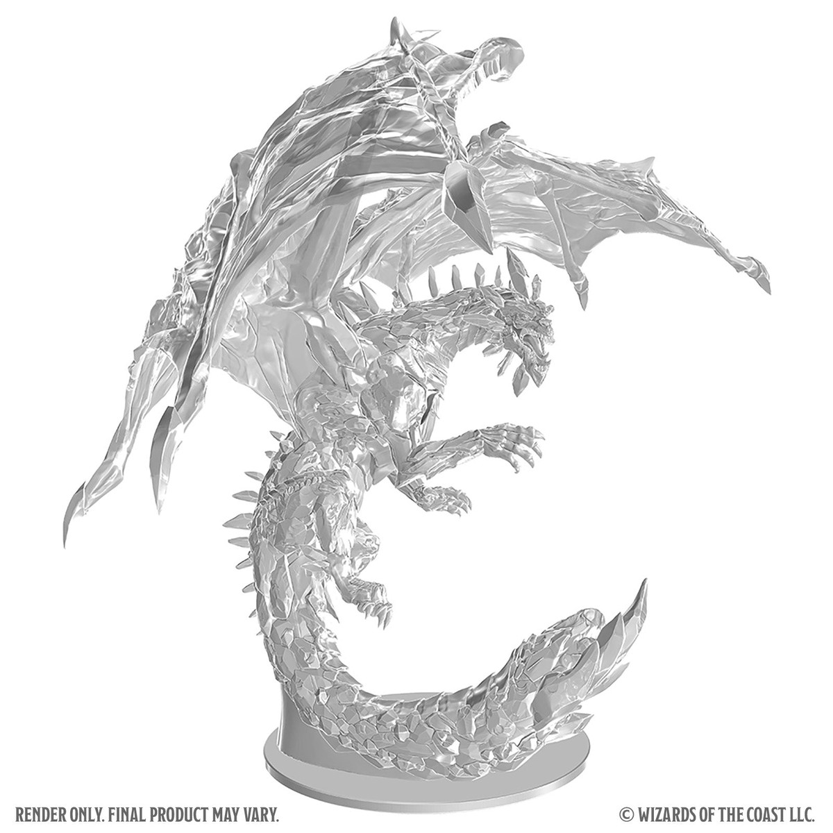 Unpainted Adult Amethyst Dragon