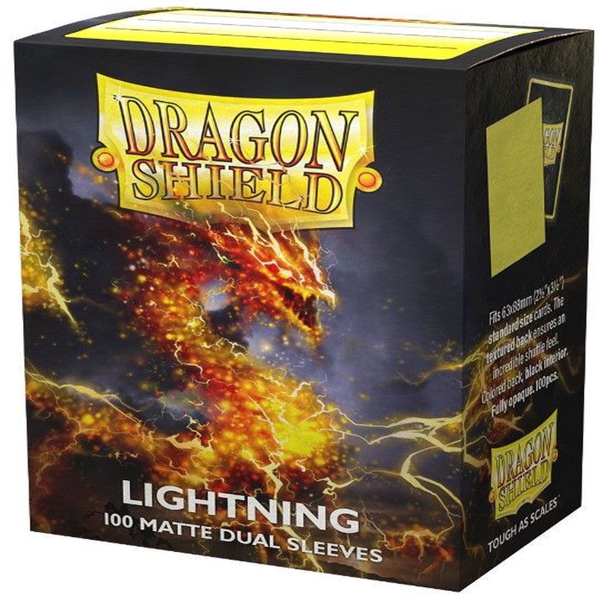 Dragon Shield 100ct Standard Card Game Matte Dual Sleeves - Lightning (15047)