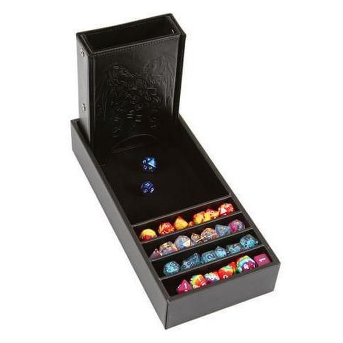 Forged Gaming Citadel Dice Tower & Tray - Black