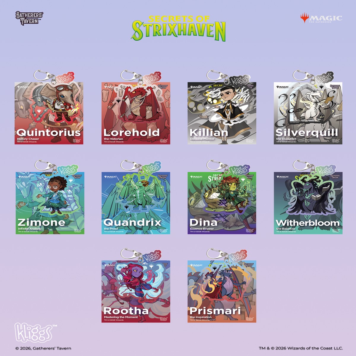 Gatherers' Tavern Secrets of Strixhaven Kliggs Keychain (10 Options)