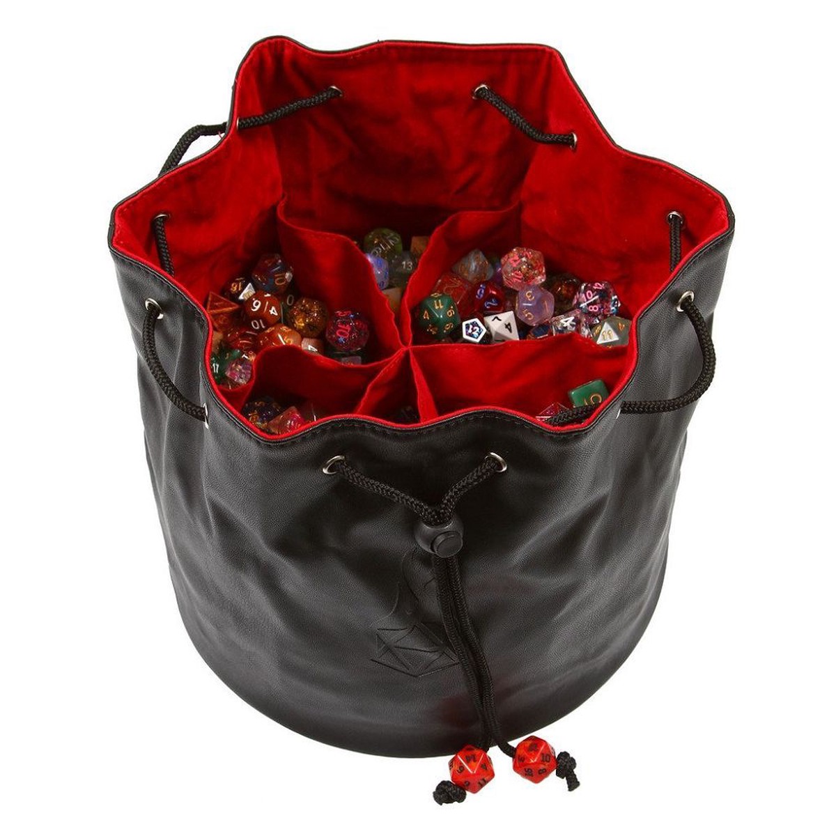 Black/Red Pouch of the Endless Hoard Dice Bag