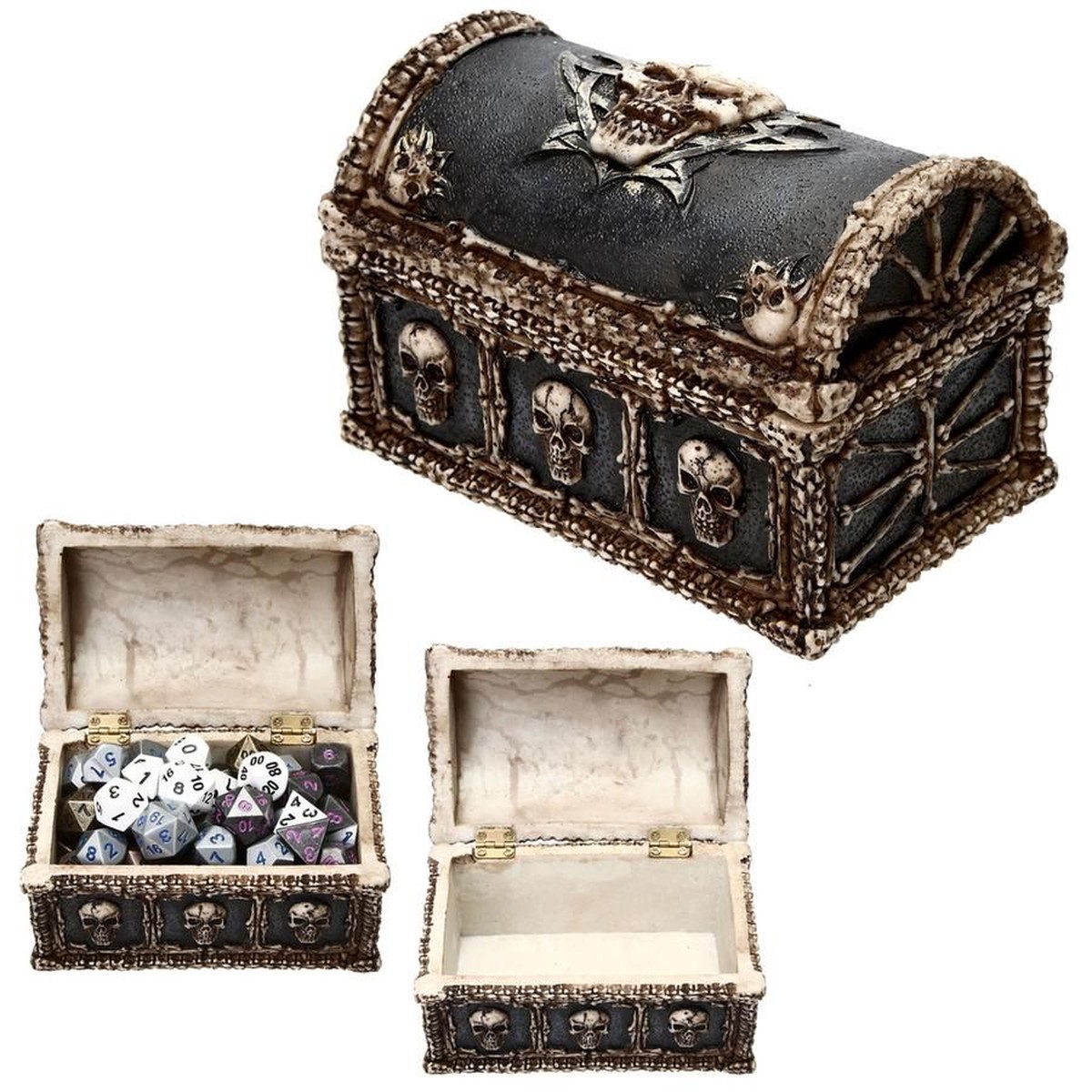 Deluxe Skull & Bones Dice Box
