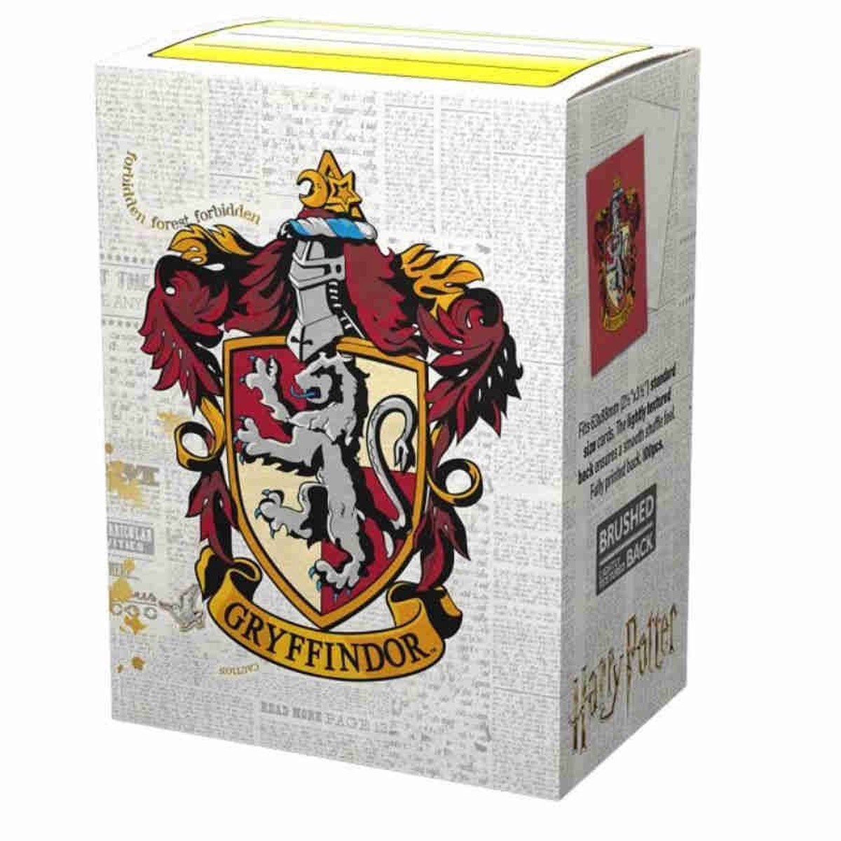 Dragon Shield 100ct Standard Size Brushed Art Sleeves Harry Potter Gryffindor (16025)