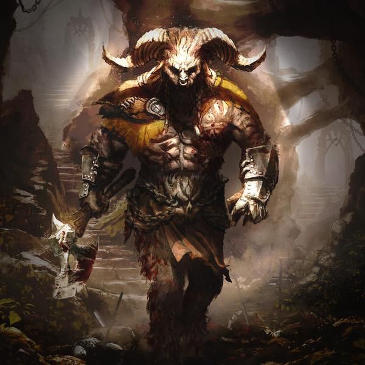 Dwellings of Eldervale Minotaur Mercenary