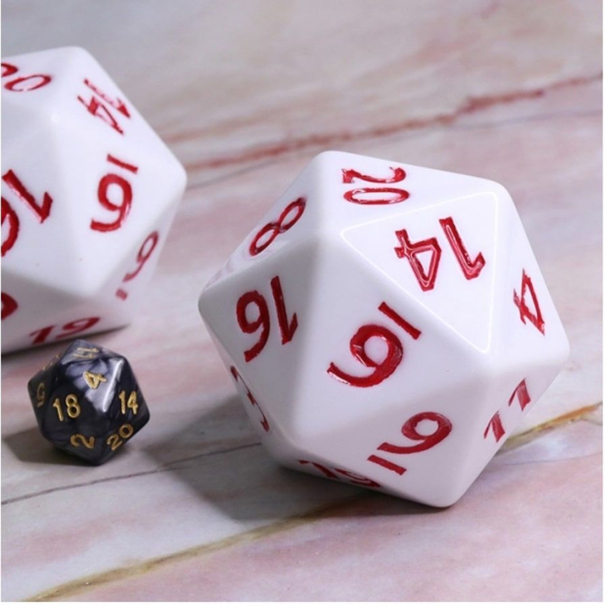 Foam Brain Games Titan D20 - White with Red