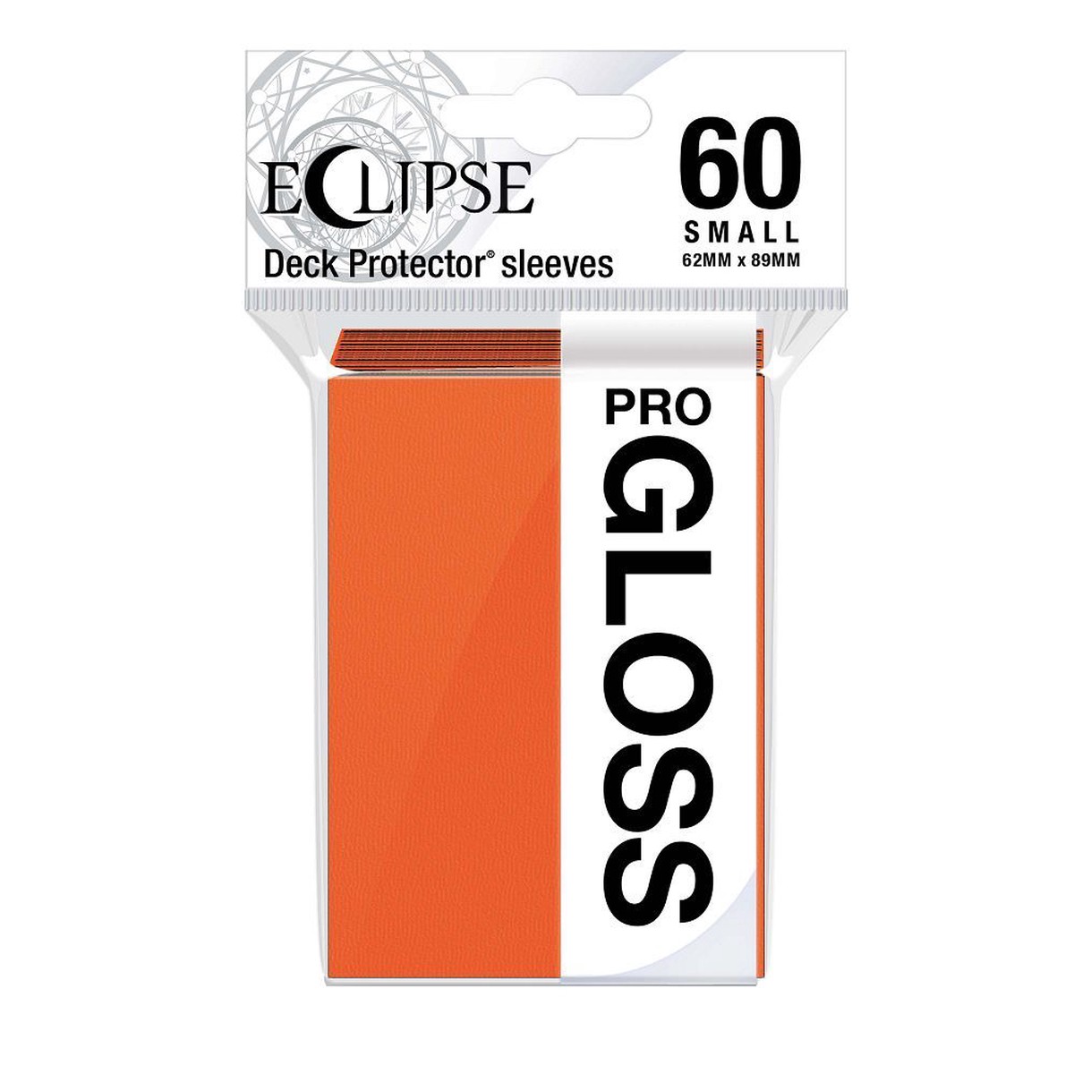 Ultra Pro Eclipse 60ct Small Size Gloss Sleeves Pumpkin Orange (15631)