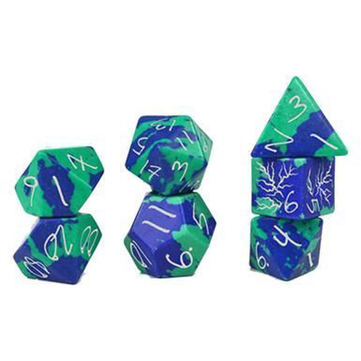 Level Up Dice Sorceress Phoenix Lapis 7ct Dice Set