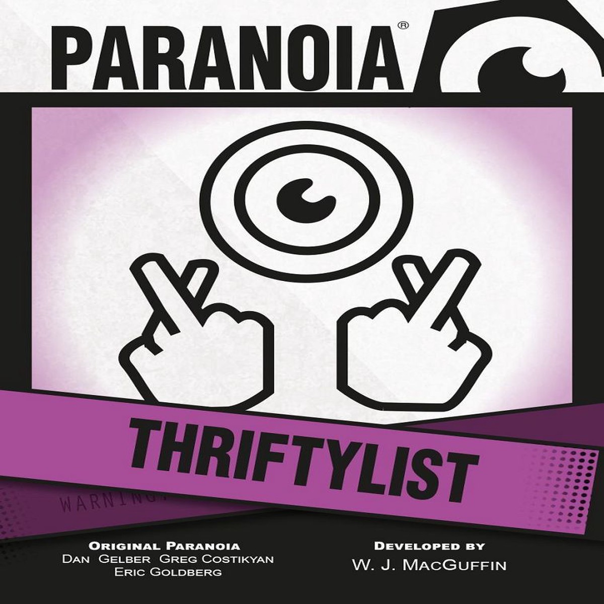 Paranoia RPG Thriftylist Deck