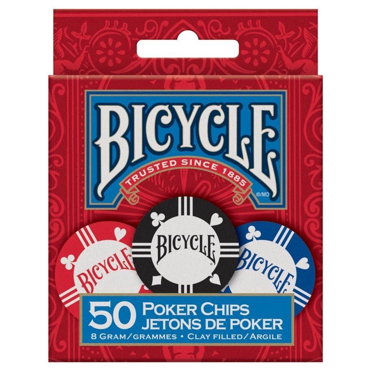 Bicycle 8 Gram Clay Poker Chips (50)