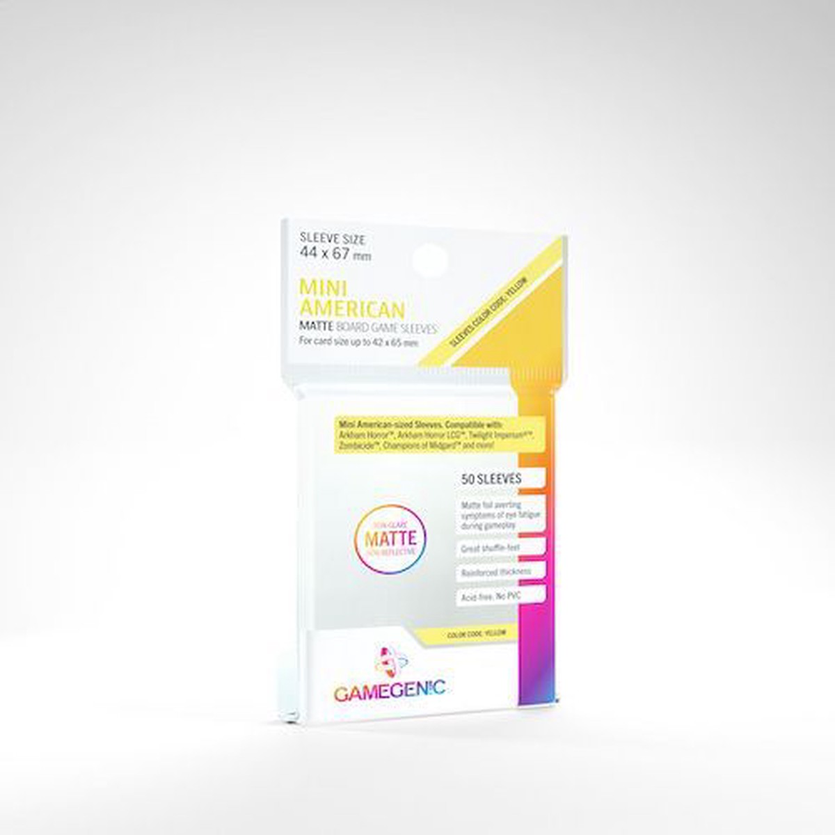 Gamegenic Board Game Sleeves Mini American Clear Matte