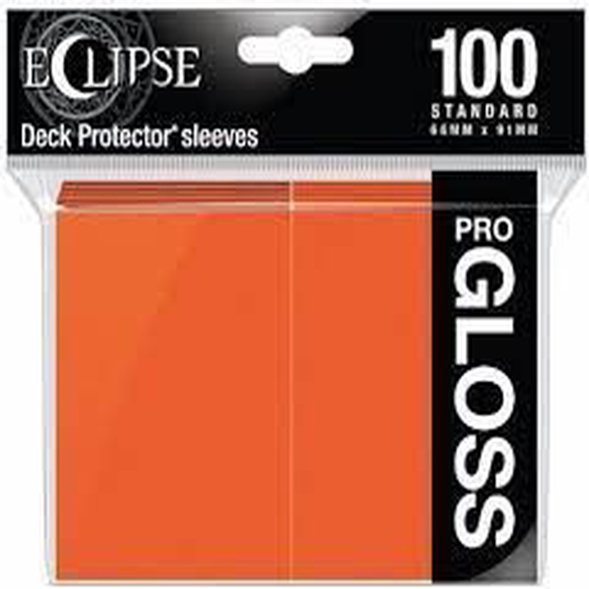 Ultra Pro Eclipse 100ct Standard Size Card Sleeves Gloss Orange (15607)