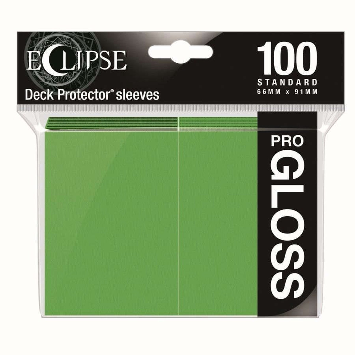 Ultra Pro Eclipse 100ct Standard Size Card Sleeves Gloss Lime Green (15606)