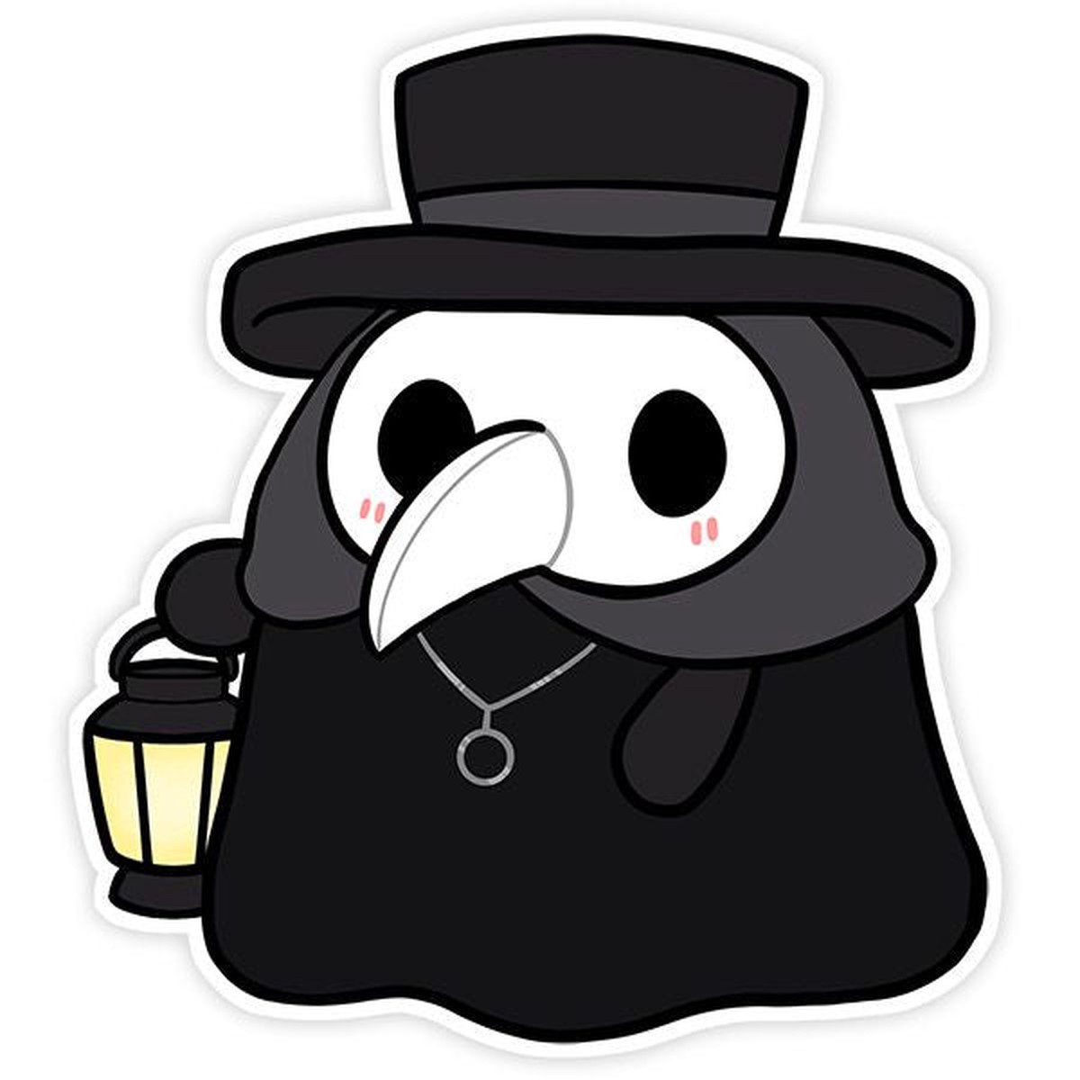 3" Plague Doctor Sticker