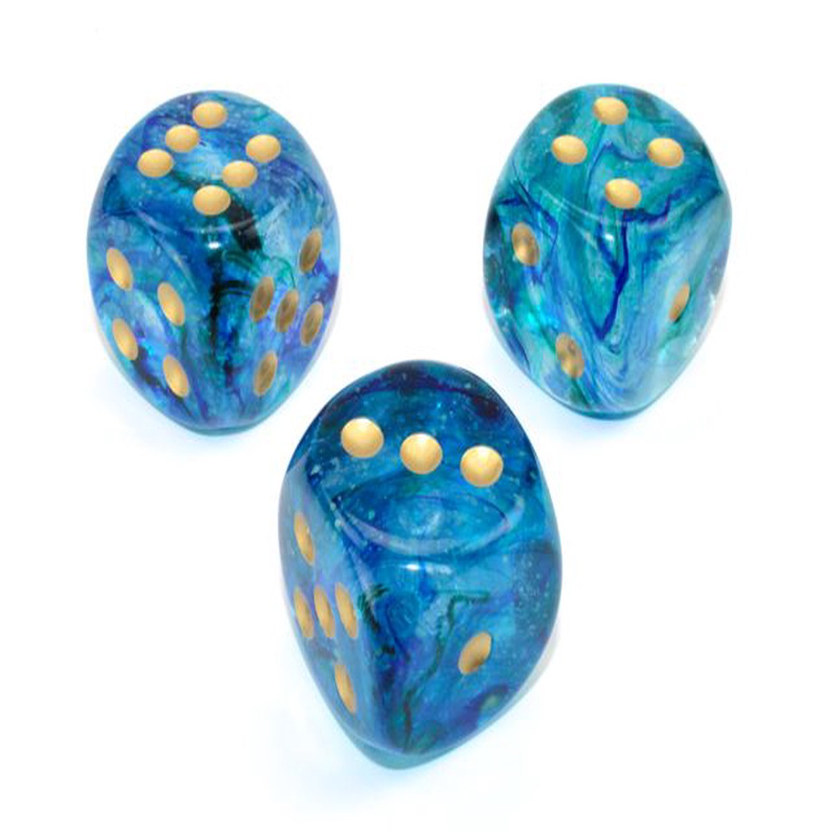 Chessex Single 30mm Nebula Oceanic/Glold D6 (DN3056)