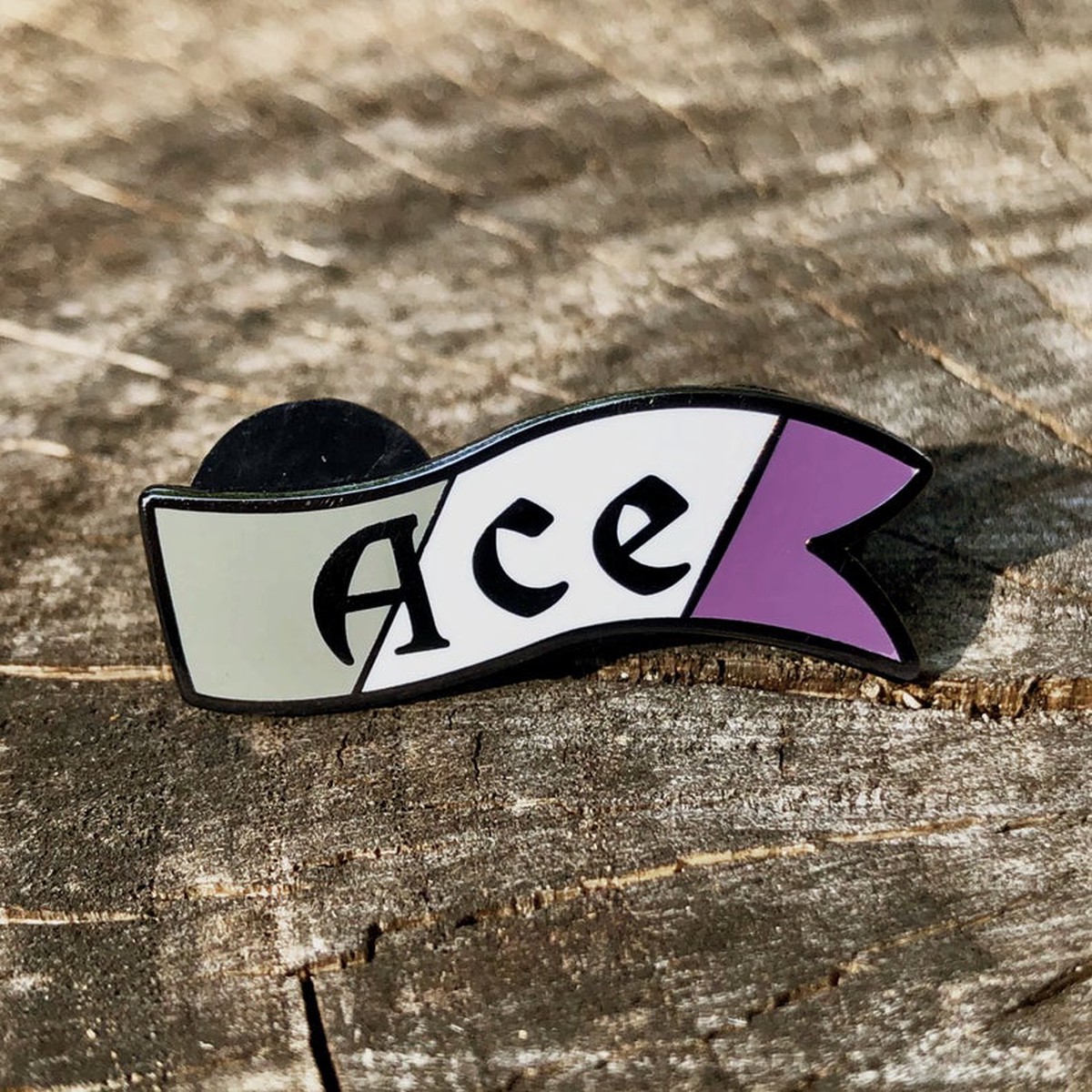 Flint & Feather Alignment Enamel Pin: Ace