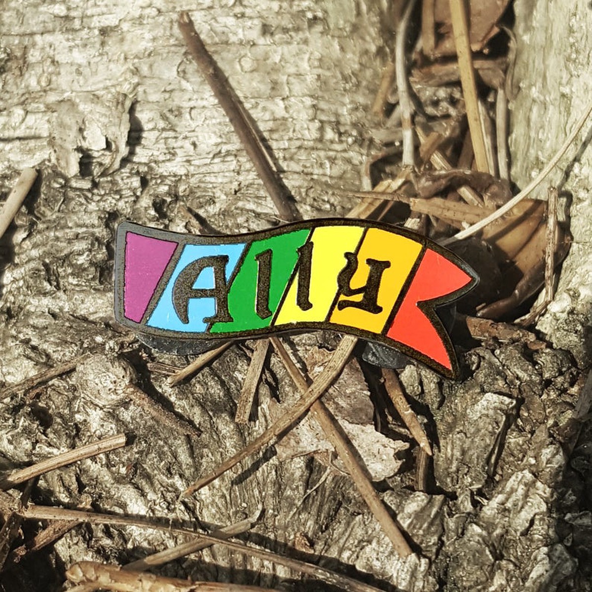 Flint & Feather Alignment Enamel Pin: Ally