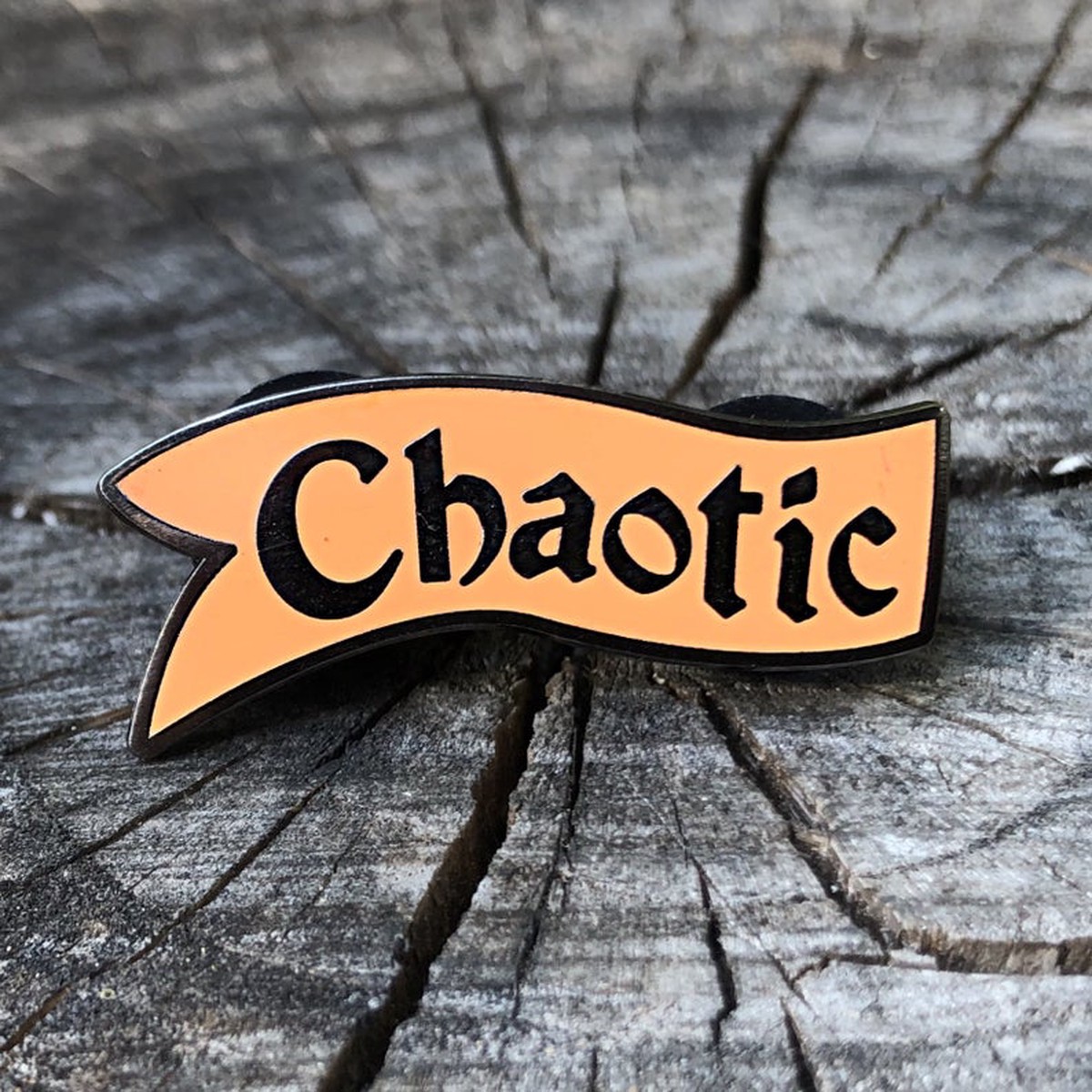 Flint & Feather Alignment Enamel Pin: Chaotic (Top)