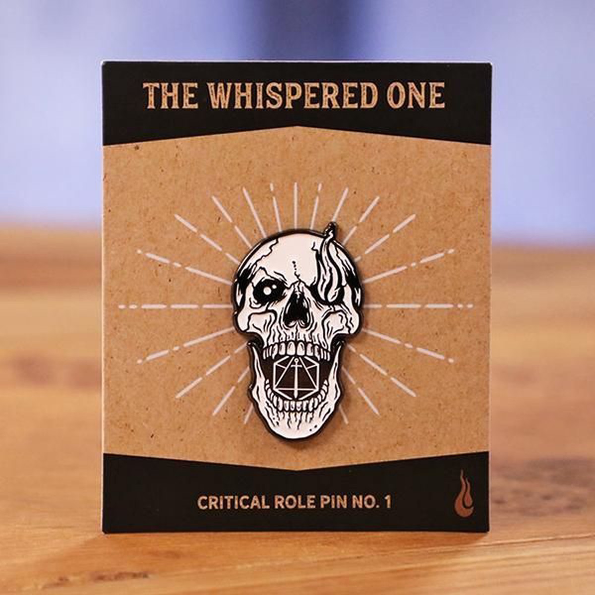 Critical Role The Whispering One Skull Pin