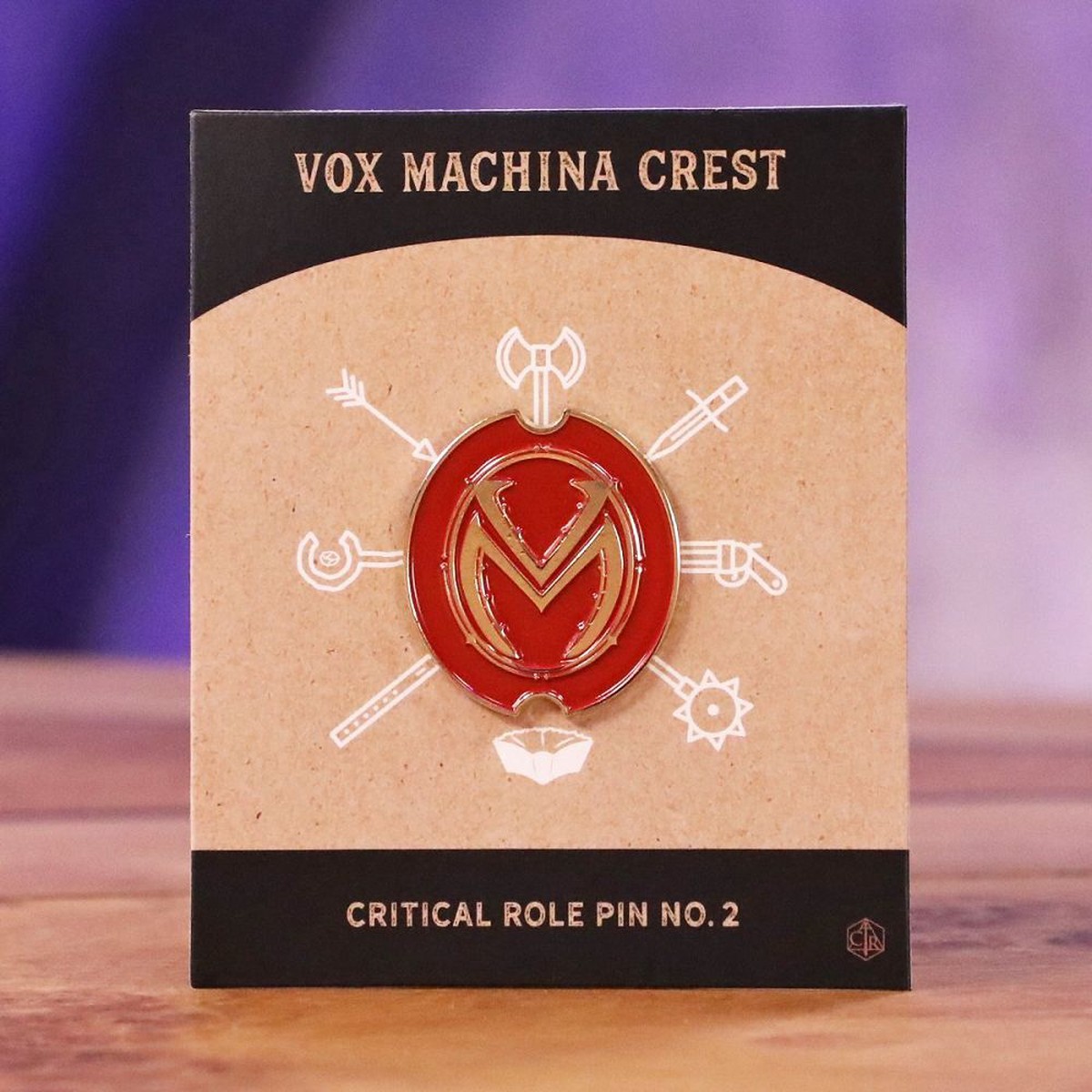 Critical Role Vox Machina Crest Pin