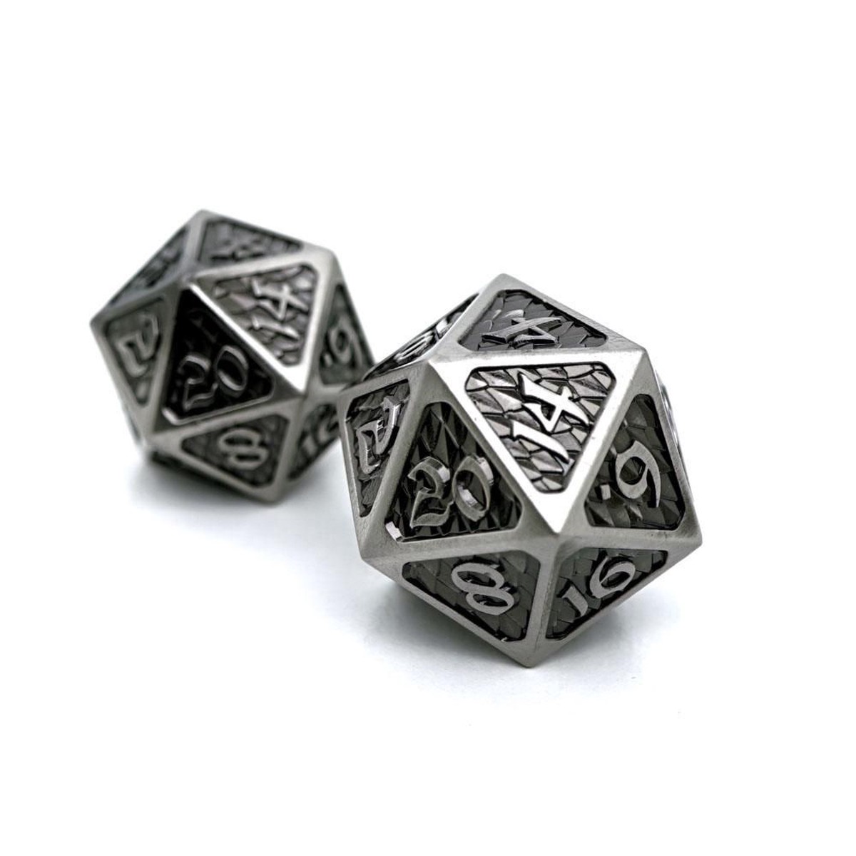 Die Hard Dice Metal Drakona Eldric Argentum Dire D20