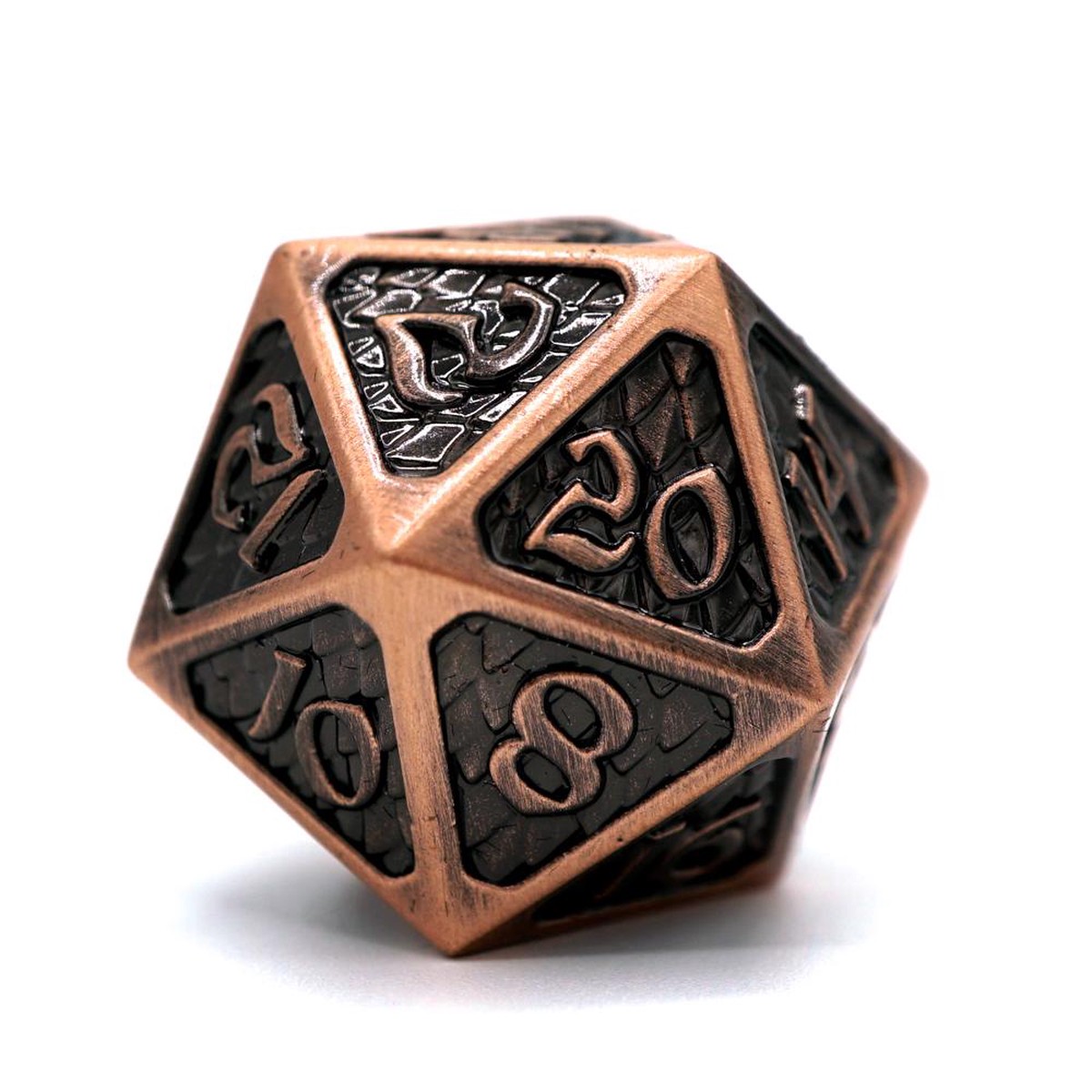 Die Hard Dice Metal Drakona Eldric Cuprum Single D20