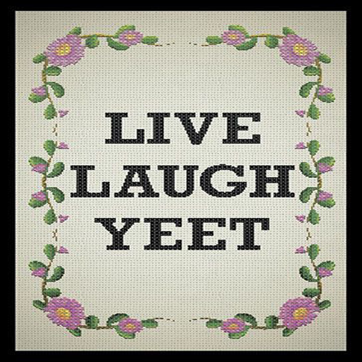 Legion 50ct Standard Card Sleeves Live Laugh Yeet