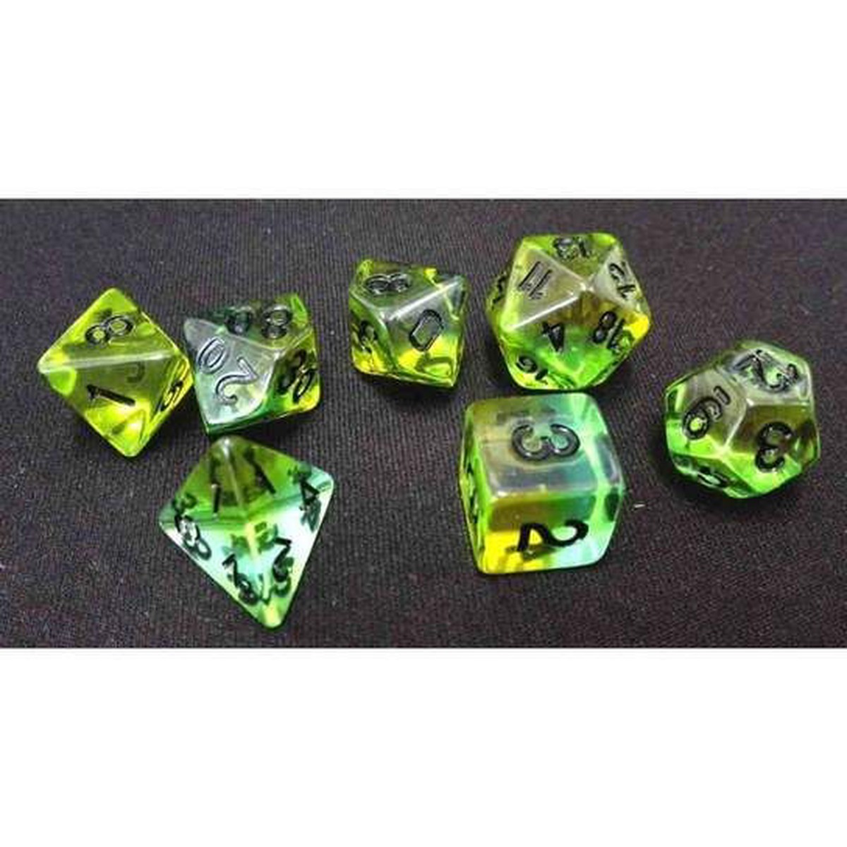 Sirius Dice 7ct Polyhedral Dice Set Mojito