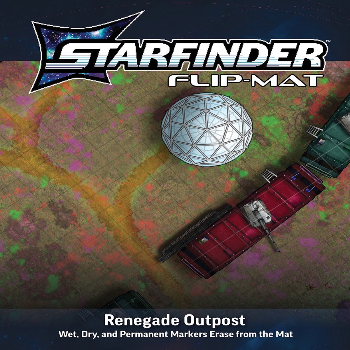 Hot Sale Starfinder RPG: Flip-Mat - Renegade Outpost