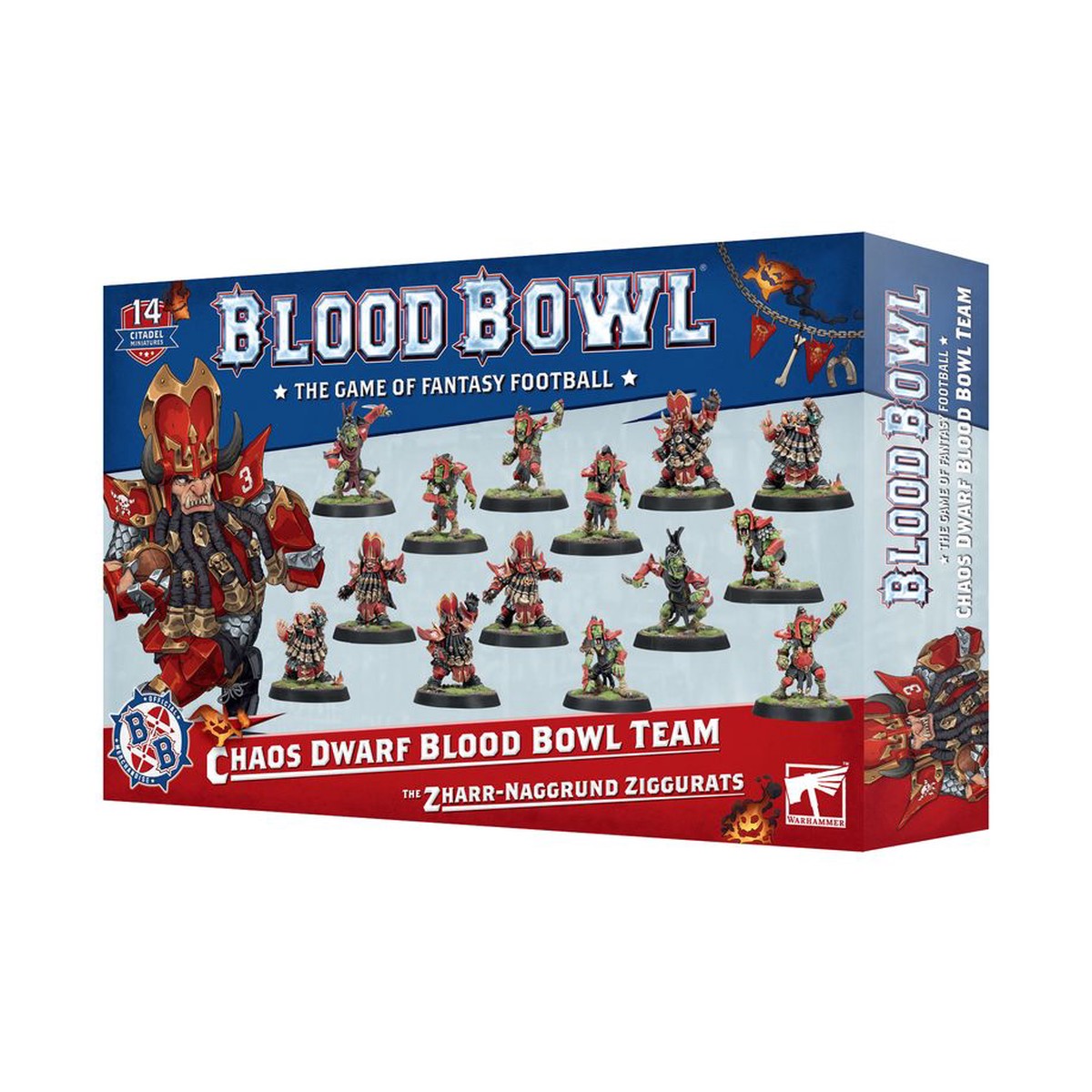 Warhammer- Chaos Dwarf Blood Bowl Team: The Zharr-Naggrund Ziggurats