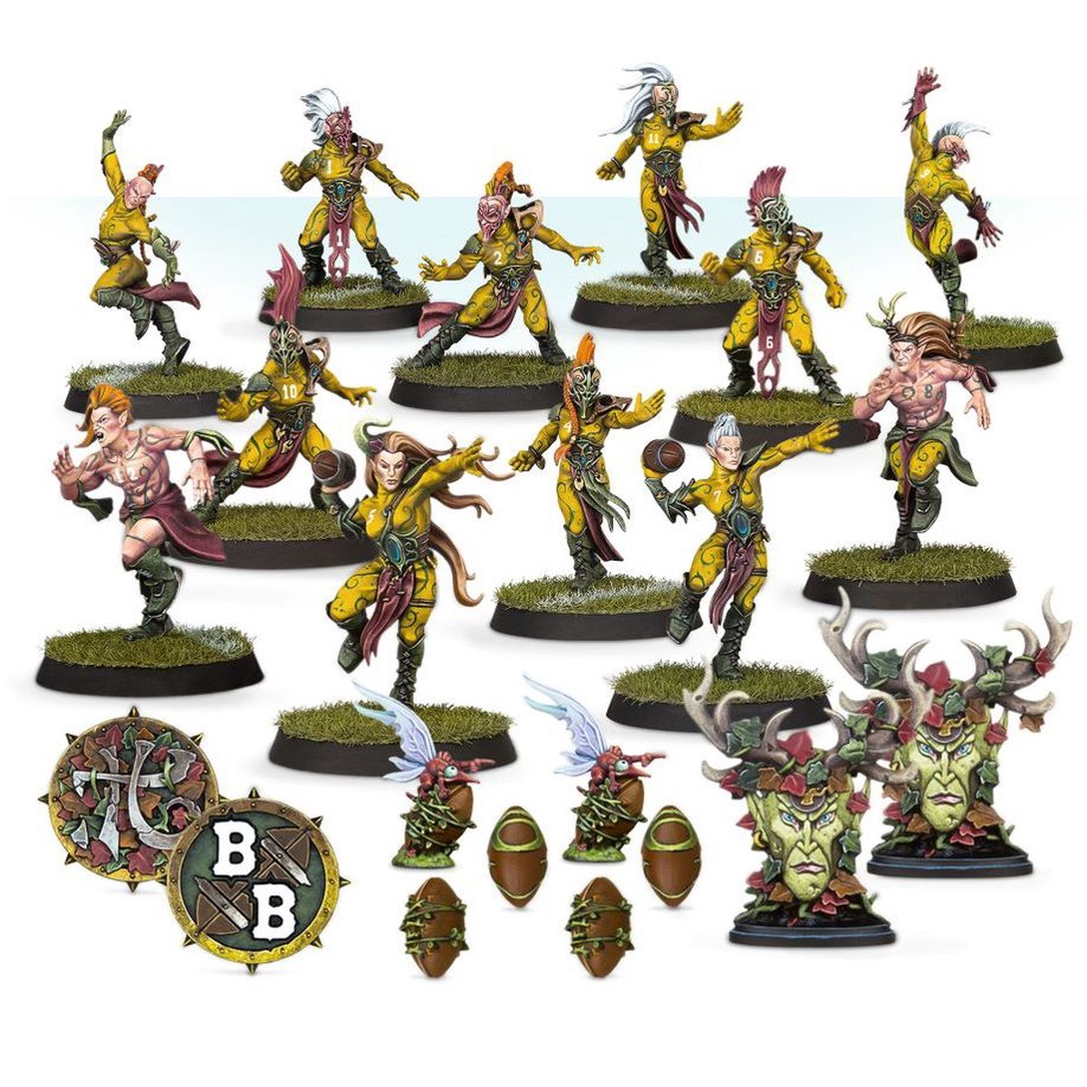 Warhammer- Wood Elf Blood Bowl Team Athelorn Avengers