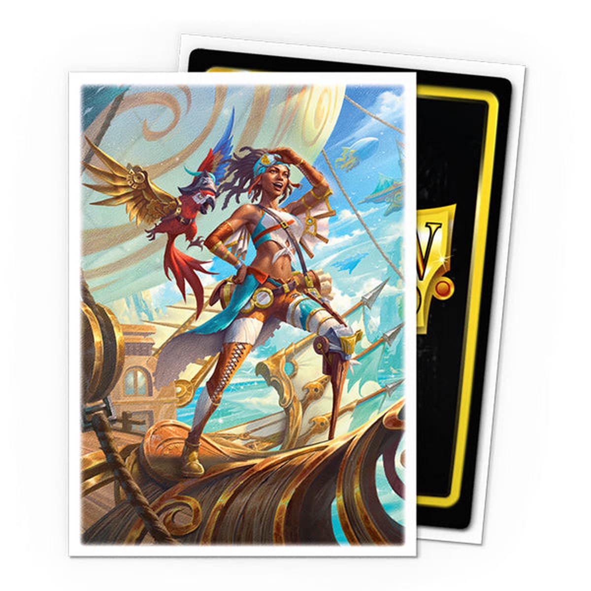Dragon Shield Sleeves: Standard- Matte 'Flesh & Blood Puffin, Hightail the Pirate Hero' Art (100 ct.)