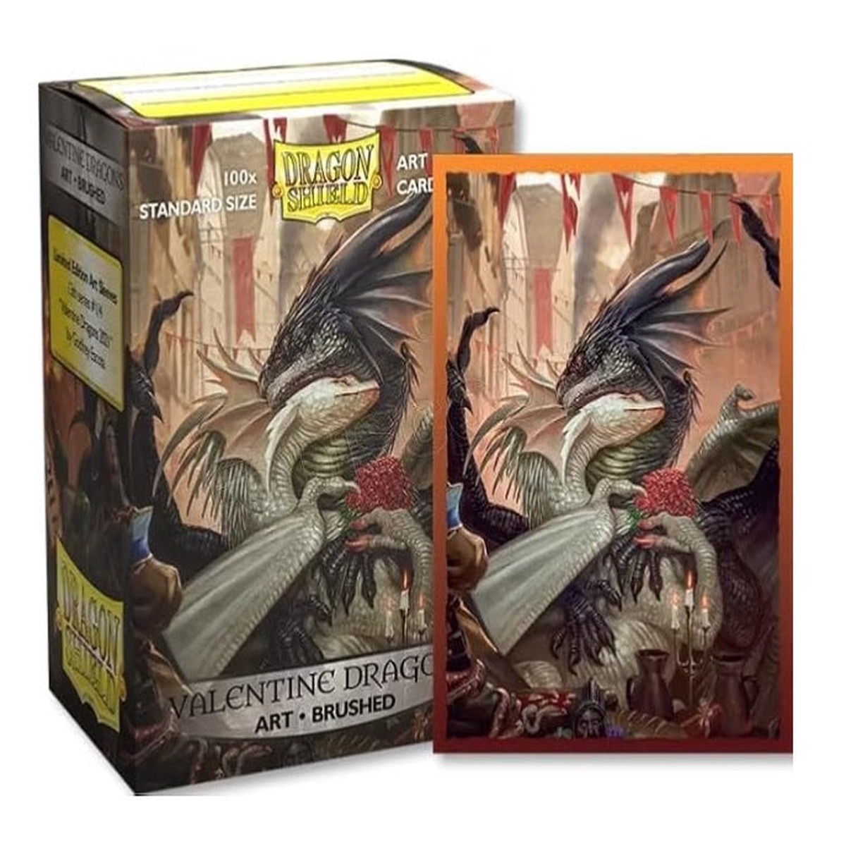 Dragon Shields: (100) Brushed Art - Valentine Dragons 2021