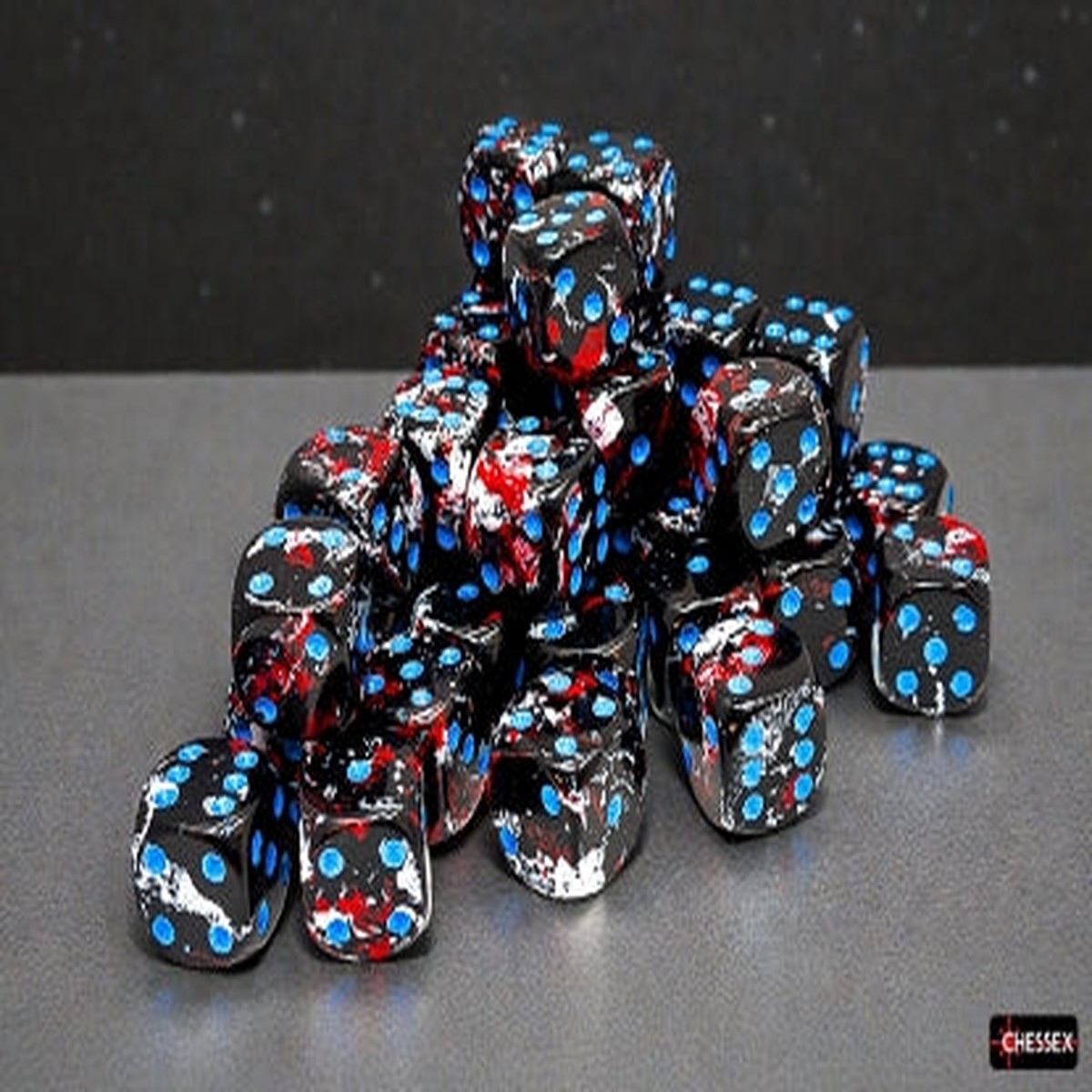 Chessex: Brush 36D6 Dark Side/Blue 12mm