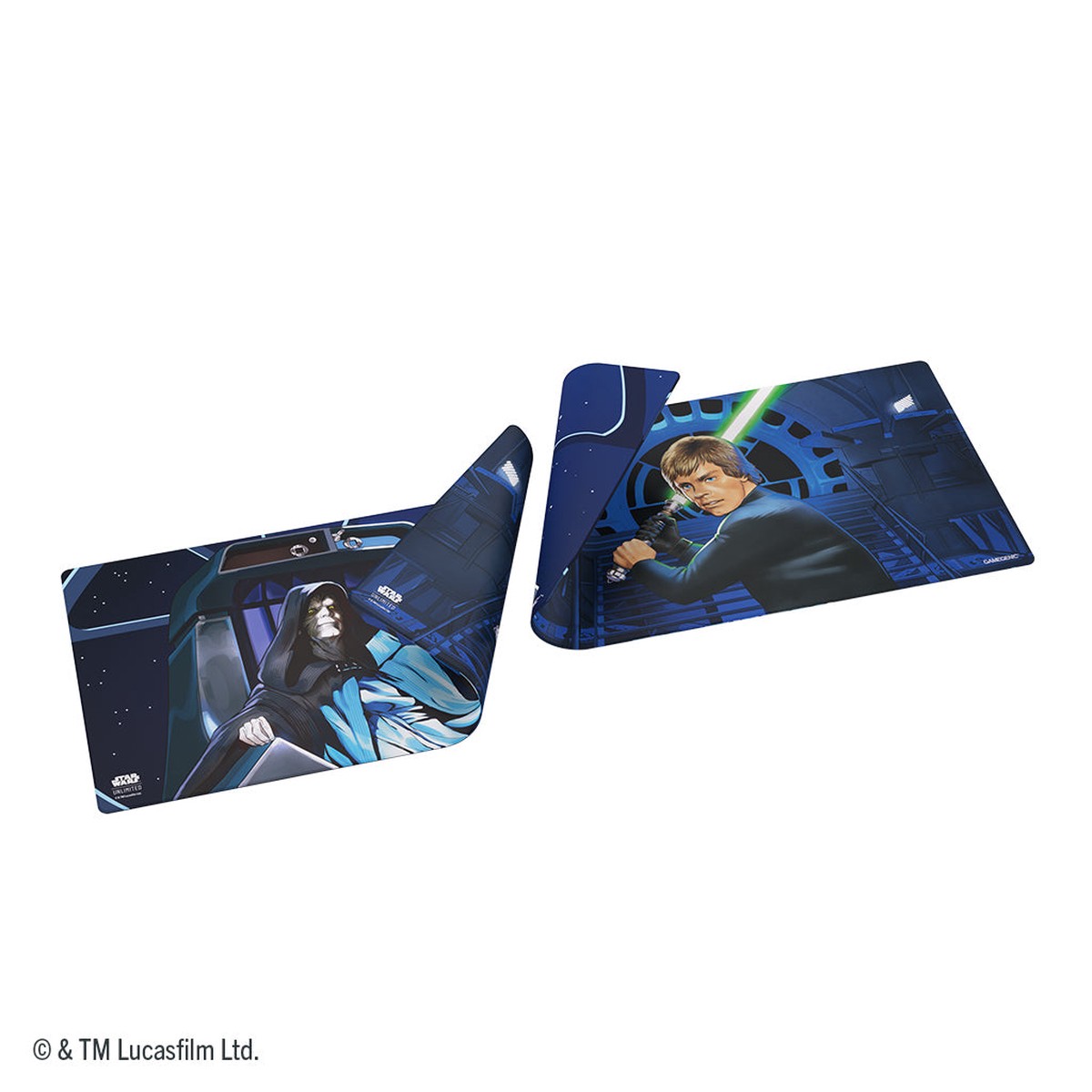 Hot Sale Star Wars: Unlimited Double-Sided Game Mat - Jedi Luke Skywalker & Emperor Palpatine