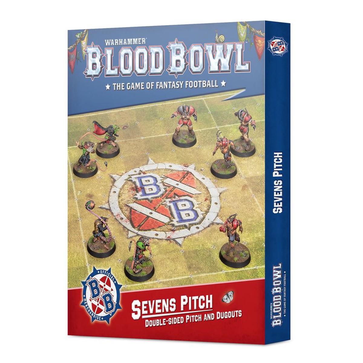 Warhammer: Blood Bowl Sevens Pitch- Double-sided Pitch and Dugouts