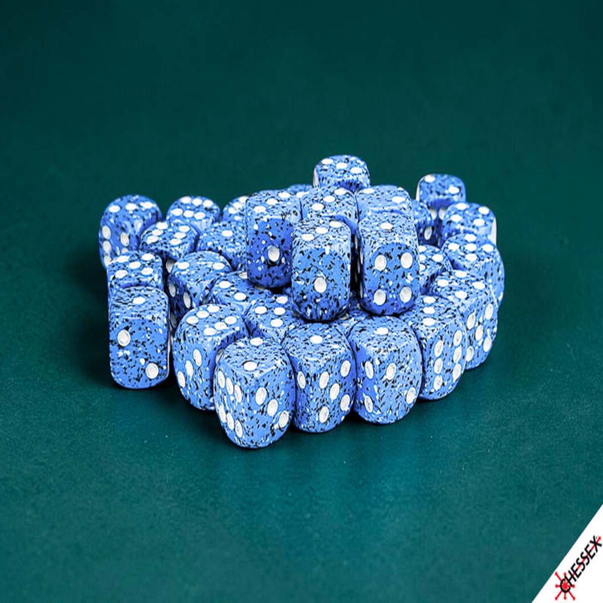 Chessex: 12mm D6 Ocean Stone Dice Block
