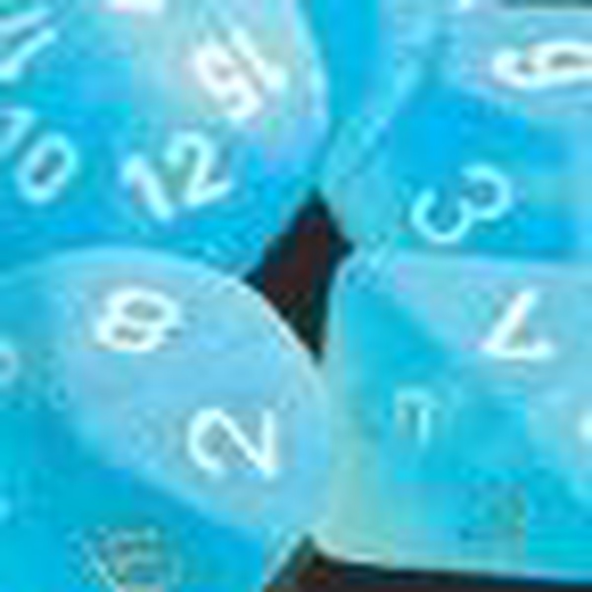 Frosted: Poly Caribbean Blue/White (7)