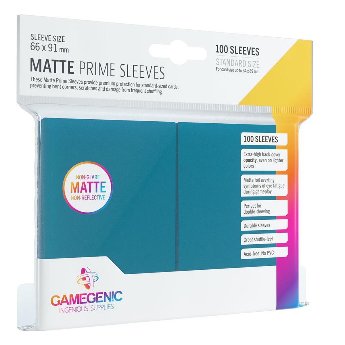 Gamegenic: Matte Prime Sleeves Blue