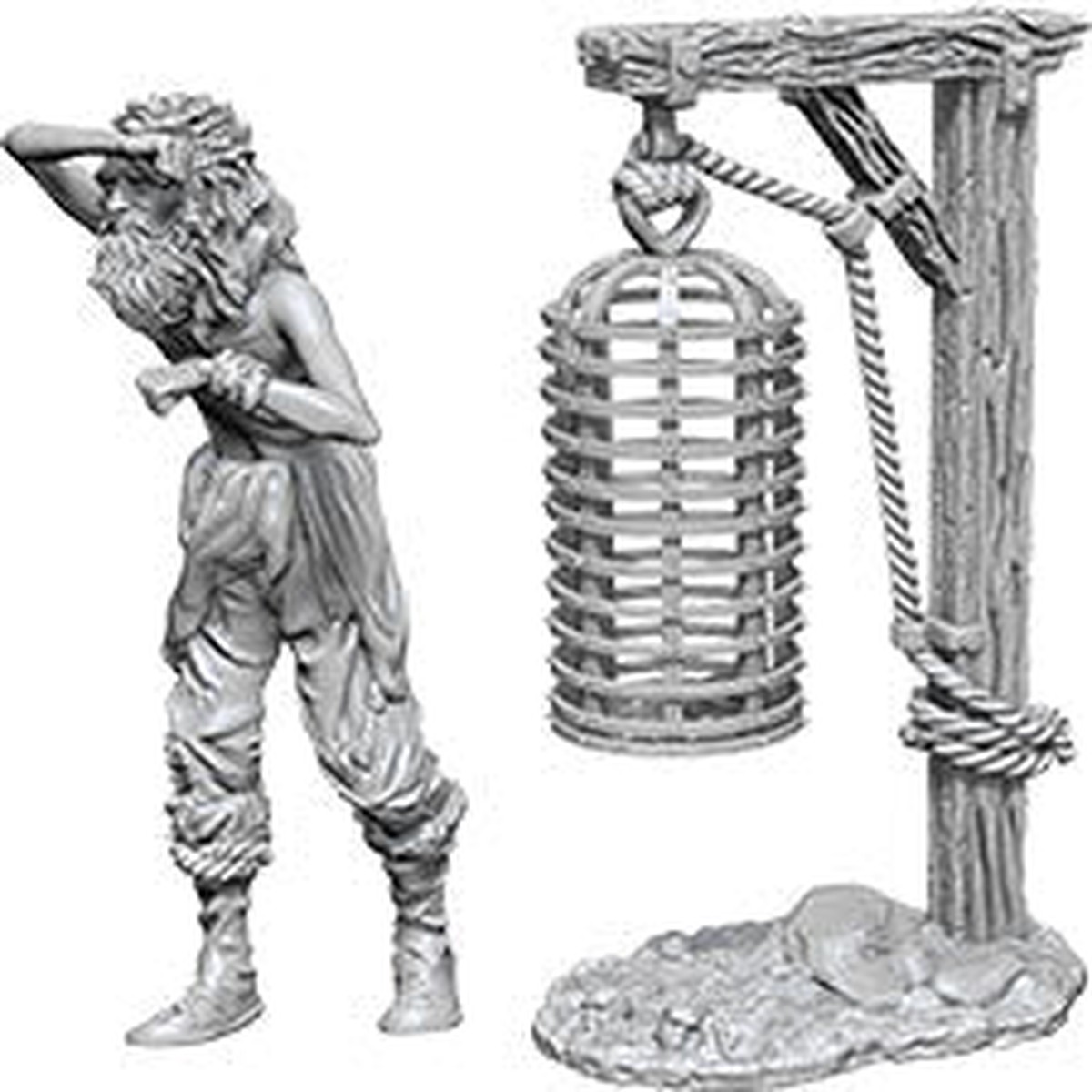 Hot Sale WizKids Deep Cuts Unpainted Miniatures: Hanging Cage