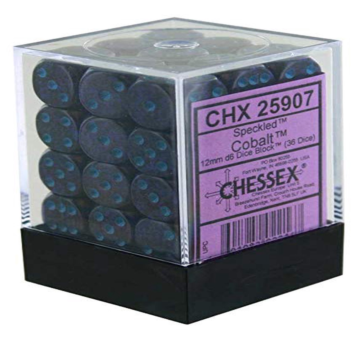Chessex Dice: Speckled: Golden Cobalt 12mm D6 Block (36)
