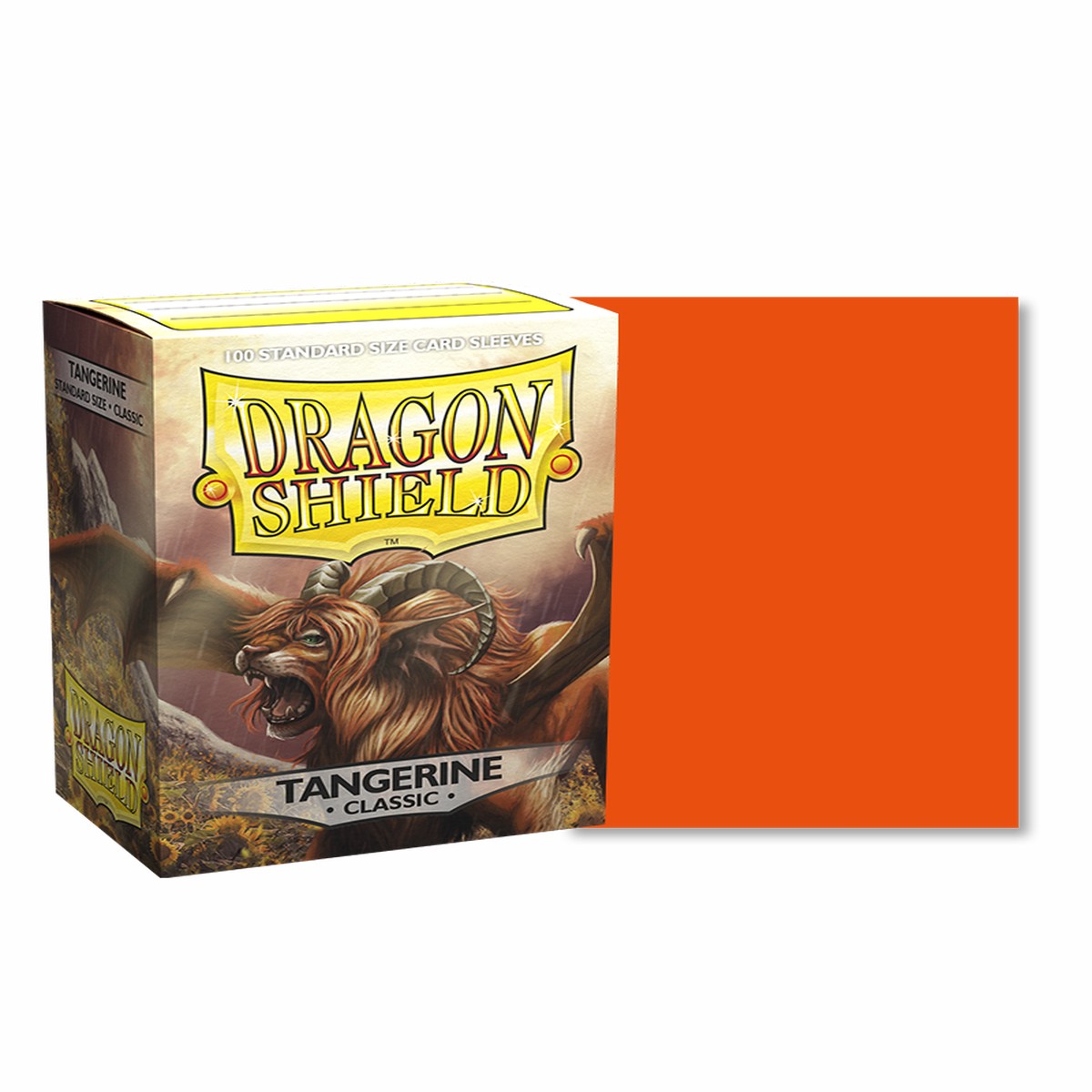 Dragon Shields: (100) Classic Tangerine