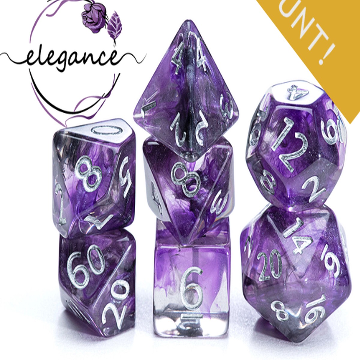 Gate Keeper Dice: Elegance Essence Dice 7 Die Set